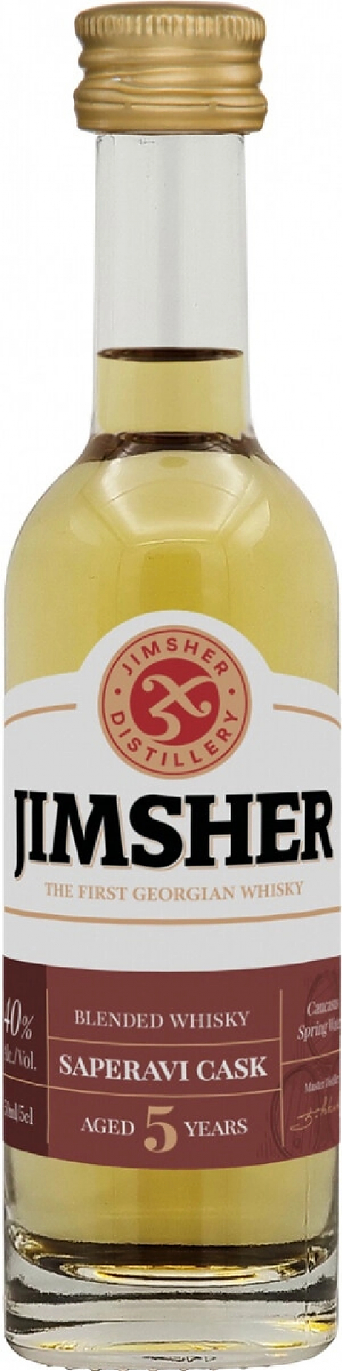 Виски "Jimsher" Saperavi Cask 5 Years Old,  50 мл: Фото 1
