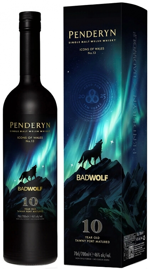 Виски Penderyn, "Bad Wolf" 10 Years Old, gift box,  0.7 л: Фото 1