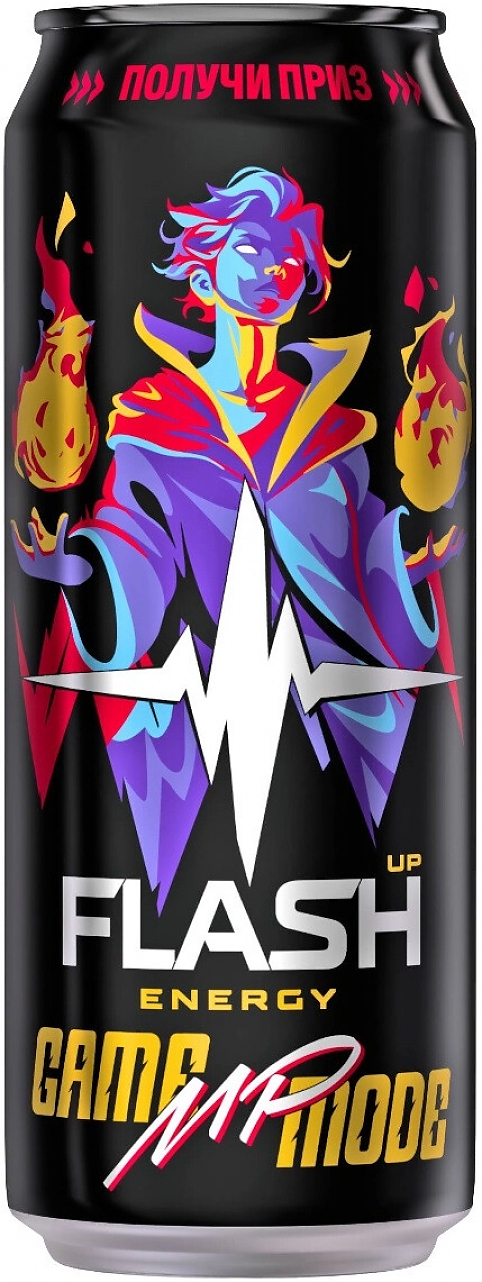 Вода "Flash Up" Energy, Game Mode MP, Energy Drink, in can,  0.45 л: Фото 1