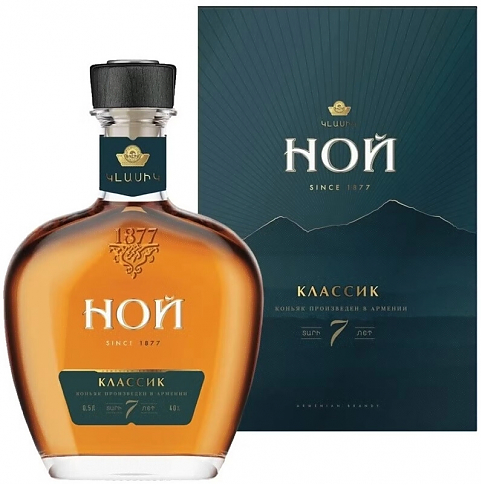 Коньяк "Ной" Классик 7-летний, в подарочной коробке,  0.5 л: Фото 1