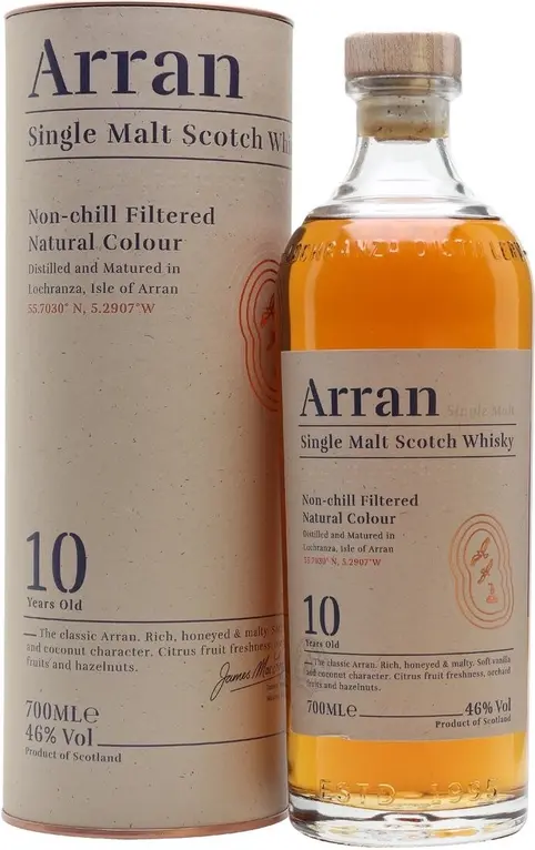 Виски "Arran" 10 years, in tube,  0.7 л: Фото 1