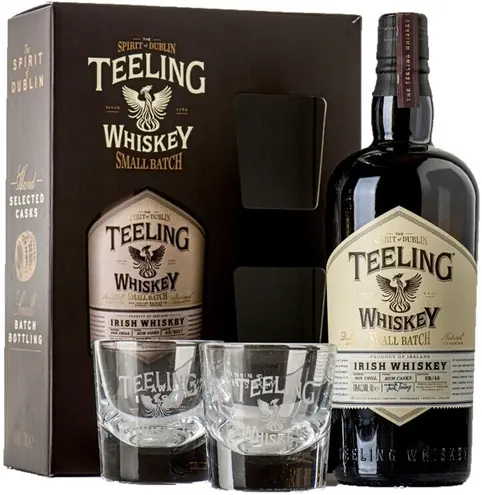 Виски Teeling, Irish Whiskey, gift set with 2 glasses,  0.7 л: Фото 1