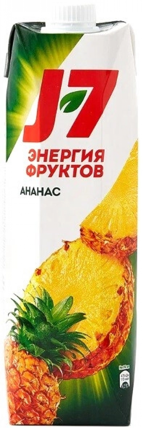 Сок "Джей-7" Ананасовый нектар, Тетра Пак,  0.97 л: Фото 1