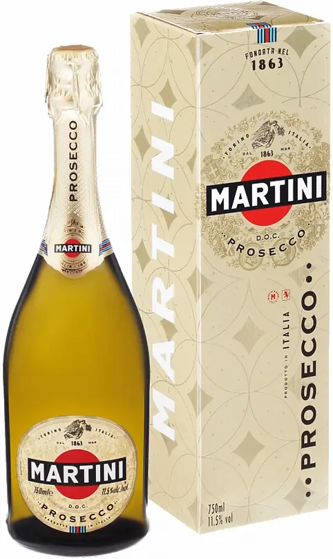 Игристое вино "Martini" Prosecco DOC, gift box: Фото 1