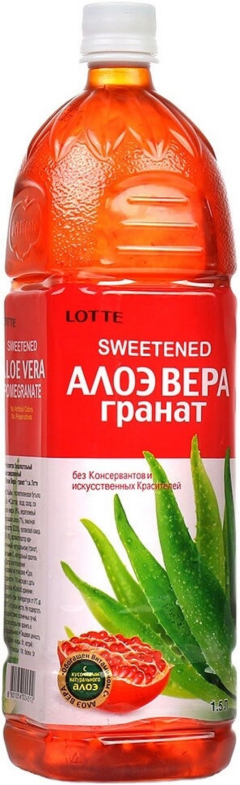 Сок Lotte, "Aloe Vera" Pomegranate Still, PET,  1.5 л: Фото 1