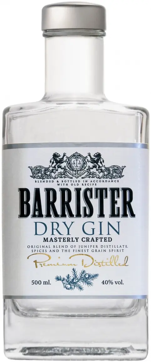 Джин "Barrister" Dry Gin,  0.5 л: Фото 1