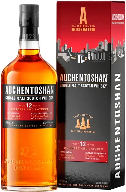 Виски \"Auchentoshan\" 12 Years Old, gift box,  0.7 л: Фото 1