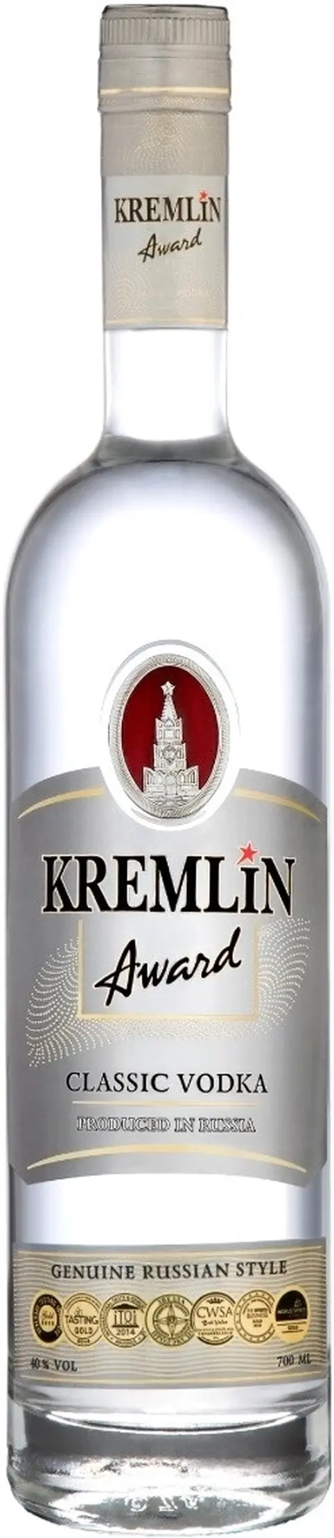 Водка "Kremlin Award" Classic,  0.7 л: Фото 1