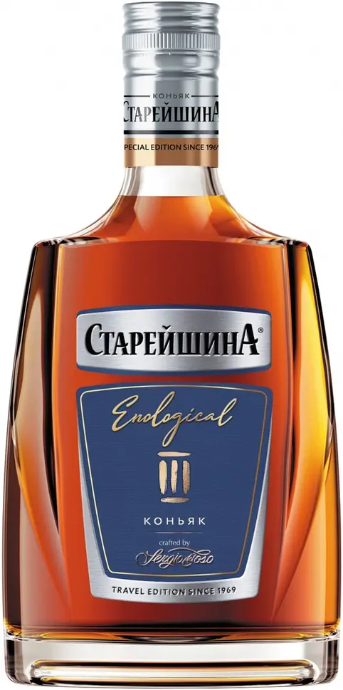 Коньяк "Старейшина" Трехлетний,  0.5 л: Фото 1
