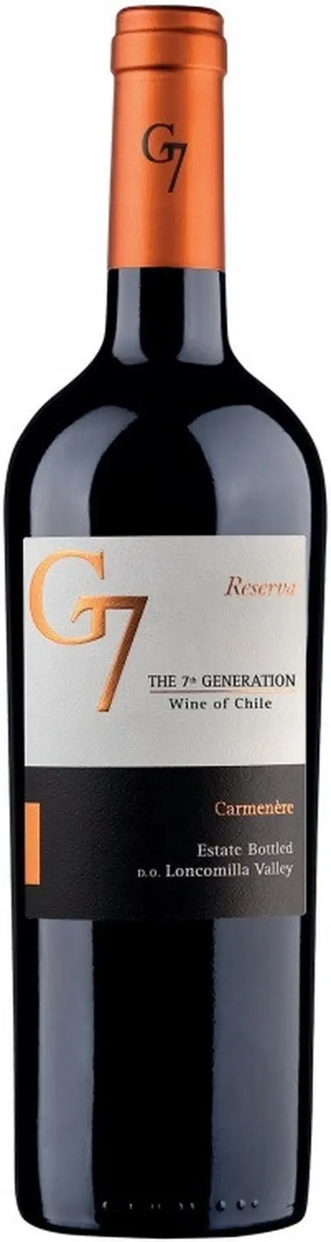 Вино Vina Carta Vieja, "G7" Reserva Carmenere: Фото 1