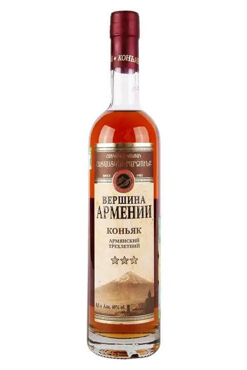 Коньяк "Вершина Армении" 3 года 0.5л: Фото 1