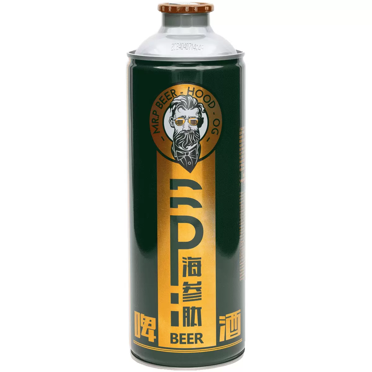 Пиво "Mr. P Laopi Haishen Tai" Нефильтрованное Светлое, 0.98 л