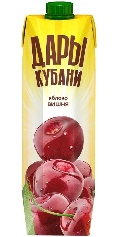 Нектар "Дары Кубани" Яблоко-Вишня, 0.95 л