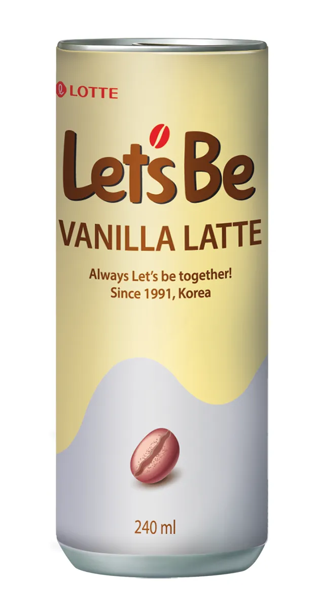 Напиток кофейный Lotte "Let's Be" Vanilla Latte, 240 мл