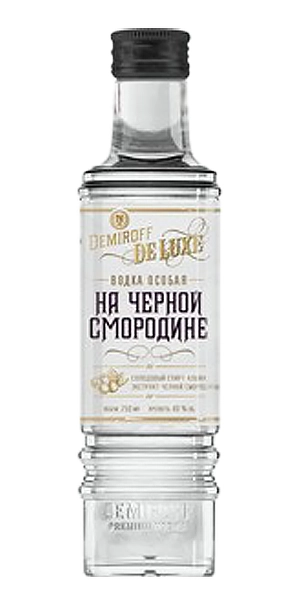 Водка "DEMIROFF Де Люкс" на черной смородине особая, 0.5 л