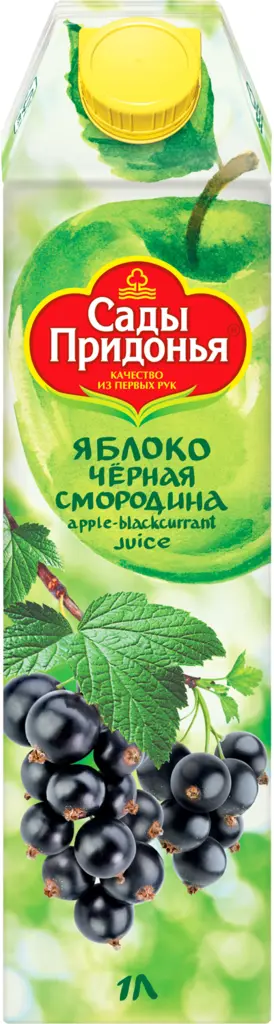 Сок "Сады Придонья" Яблоко-Черная смородина, 1 л
