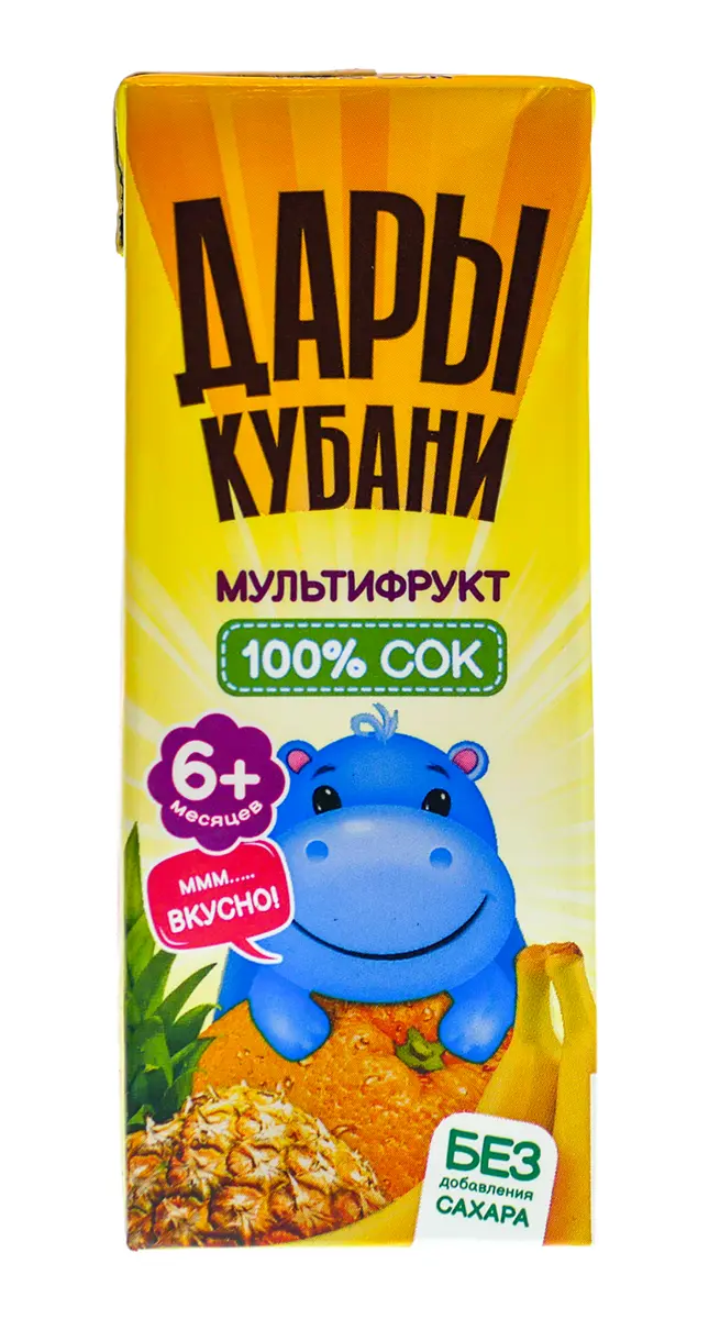 Сок "Дары Кубани" Мультифрукт, 200 мл