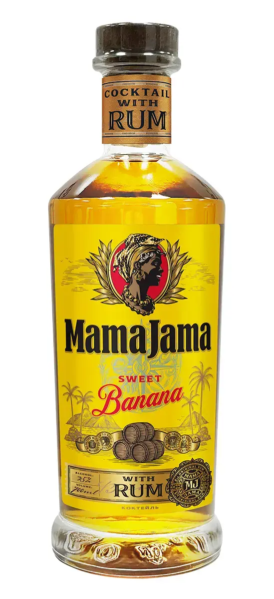 Напиток ромовый "Mama Jama Sweet Banana" 0.7 л