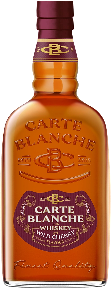 Кокйтель "Carte Blanche" Wild Cherry based on whisky, 0.5 л