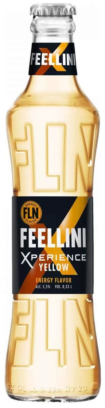 Напиток слабоалкогольный "Feellini" Xperience Yellow, 0.33 л