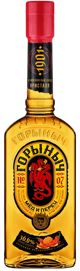 Настойка "Горыныч" Перцовая с медом, 0.5 л