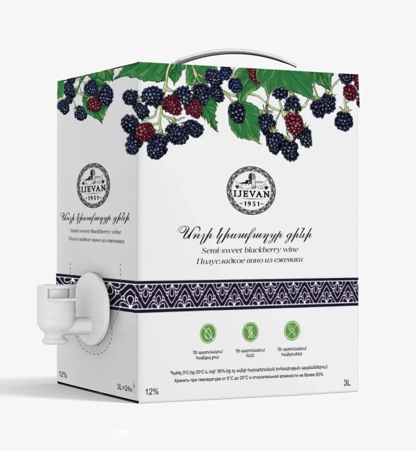Вино фруктовое "Иджеван" Ежевика Bag-in-Box, 3 л