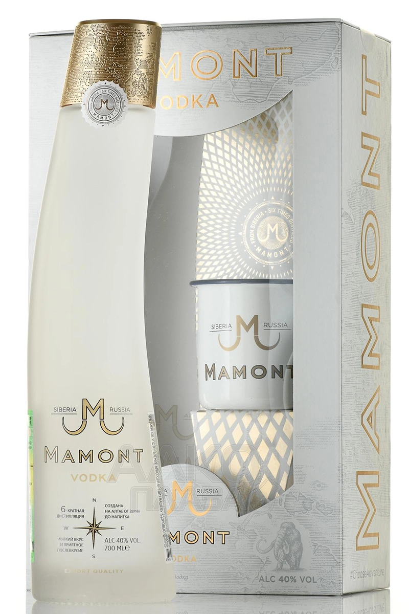 Водка "Mamont" + Mug,  0.7 л