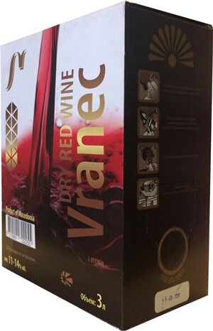 Вино Tikves, Vranec, bag-in-box,  3 л