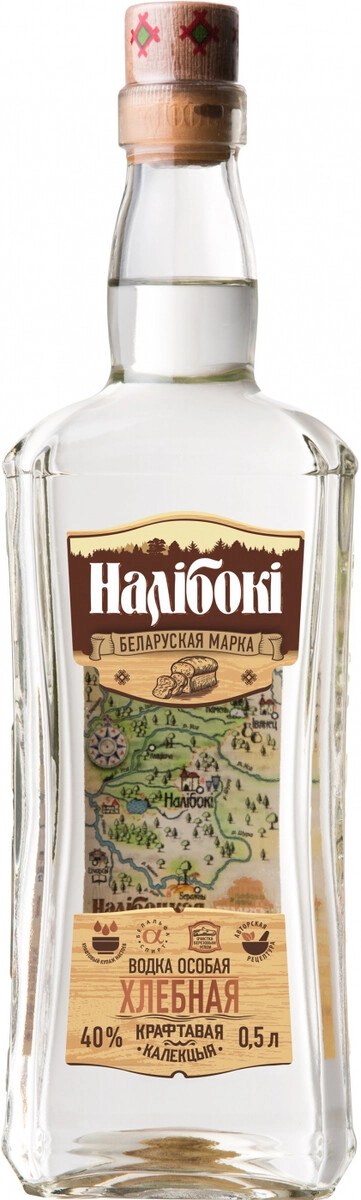 Водка "Налибоки" Хлебная,  0.5 л