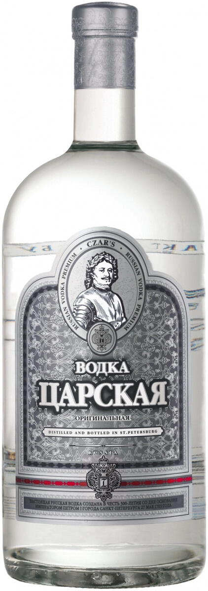 Водка "Царская" Оригинальная,  1.75 л