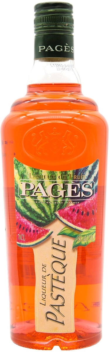 Ликер Pages, Pasteque,  0.7 л