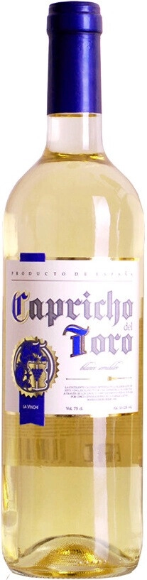 Вино "Capricho del Toro" Blanco Semidulce