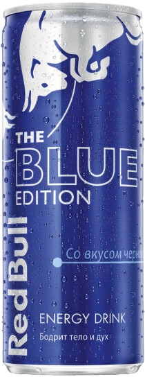 Энергетический напиток "Red Bull" The Blue Edition, Energy Drink, in can,  250 мл