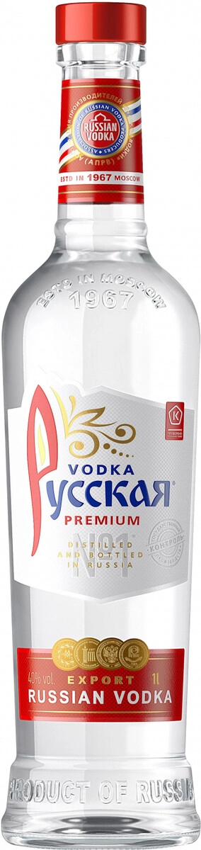 Водка "Русская",  1 л