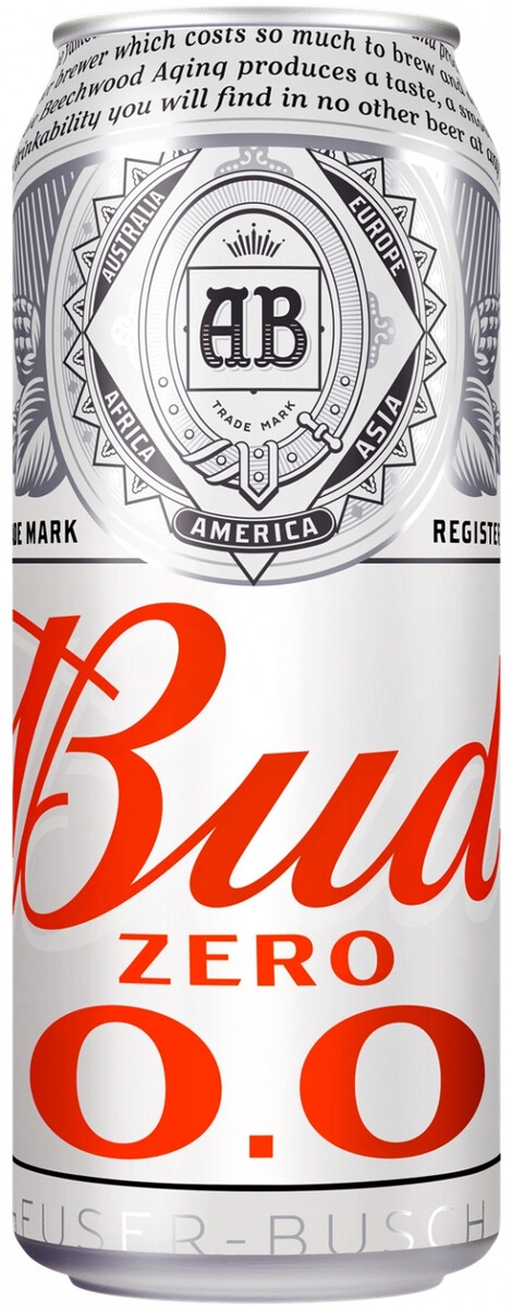 Пиво "Bud" Alcohol Free, in can,  0.45 л