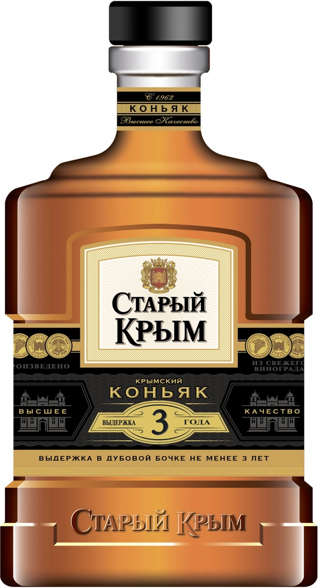 Коньяк "Старый Крым" 3-летний,  0.5 л