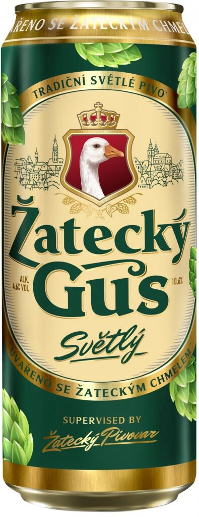 Пиво "Zatecky Gus" Svetle, in can,  0.45 л