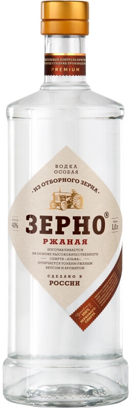 Водка "Зерно" Ржаная,  1 л