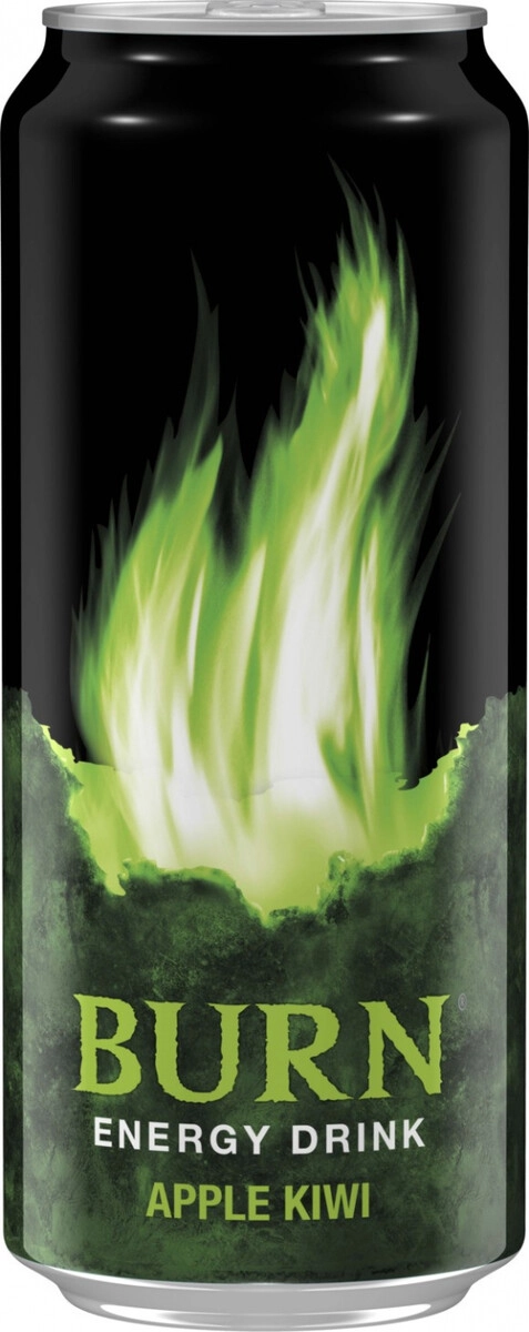 Энергетический напиток "Burn" Apple-Kiwi Energy Drink, in can,  0.449 л