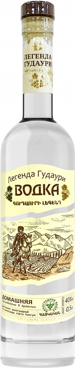Водка "Легенда Гудаури" Домашняя,  0.5 л