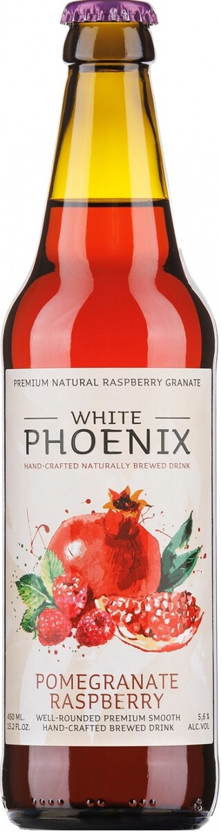 Сидр Cider House, "White Phoenix" Pomegranate & Raspberry, Medovuha,  0.45 л