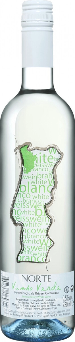 Вино "Norte" White Medium Dry, Vinho Verde DOC