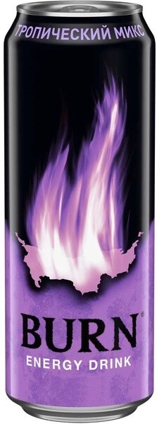 Энергетический напиток "Burn" Tropical Mix, Energy Drink, in can,  0.449 л