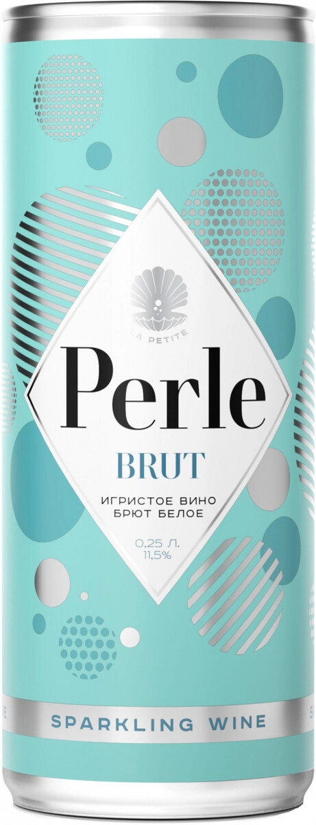 Игристое вино "La Petite Perle" Brut, in can,  250 мл