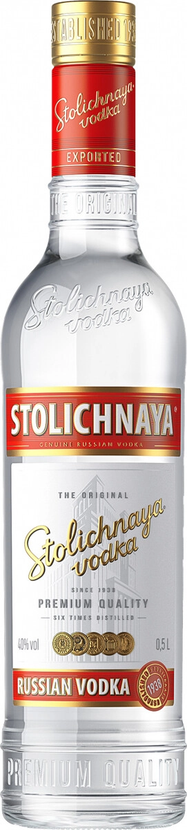 Водка "Столичная",  0.5 л