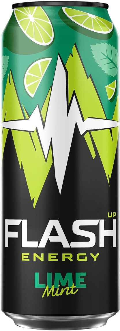 Энергетический напиток "Flash Up" Energy, Mint Lime, Energy Drink, in can,  0.45 л