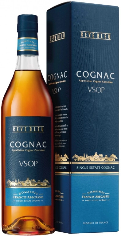 Коньяк "Reve Bleu" VSOP, Cognac AOC, gift box,  0.5 л