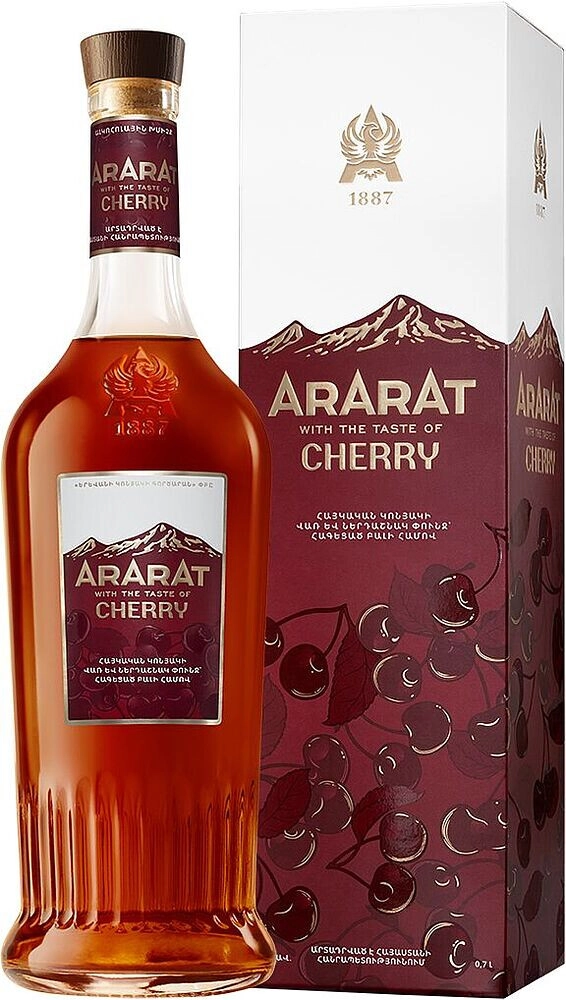 Коньяк "Арарат" Со вкусом вишни, в подарочной коробке,  0.5 л