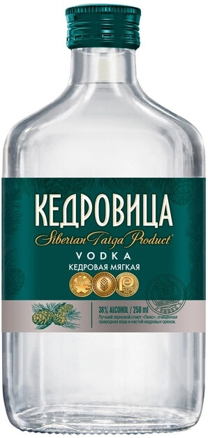 Водка "Кедровица" Кедровая Мягкая,  250 мл