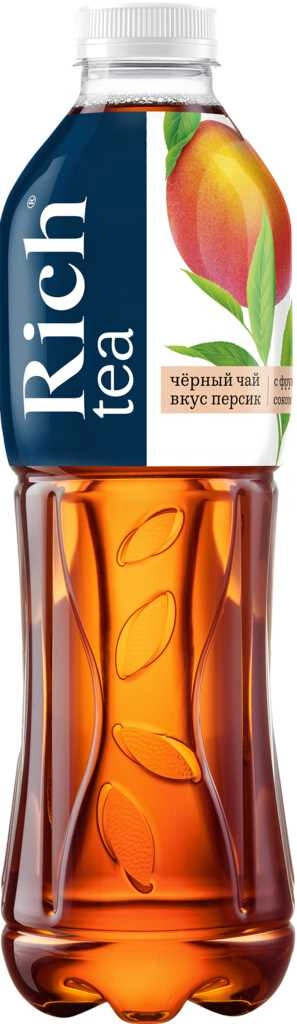Чай "Rich" Black Tea Peach, PET,  1 л